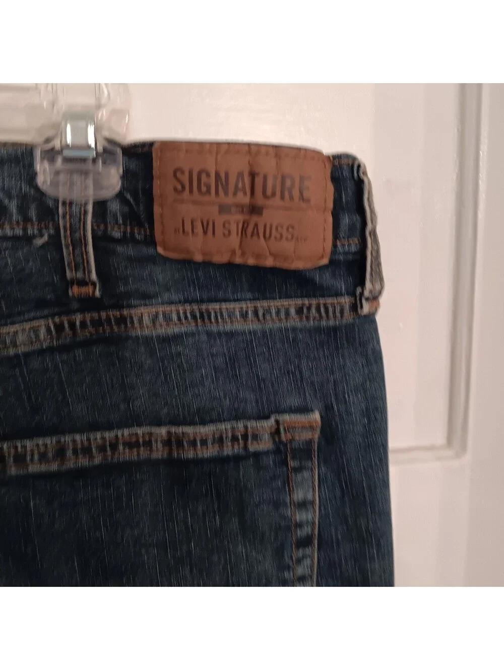 Signature By Levis Jeans Men's Sz. 38×29 Blue Slim Cotton Blend Denim Comfort